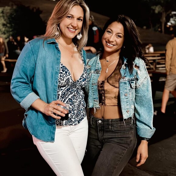 Distressed Denim Cropped Jacket - Picture 3 of 6